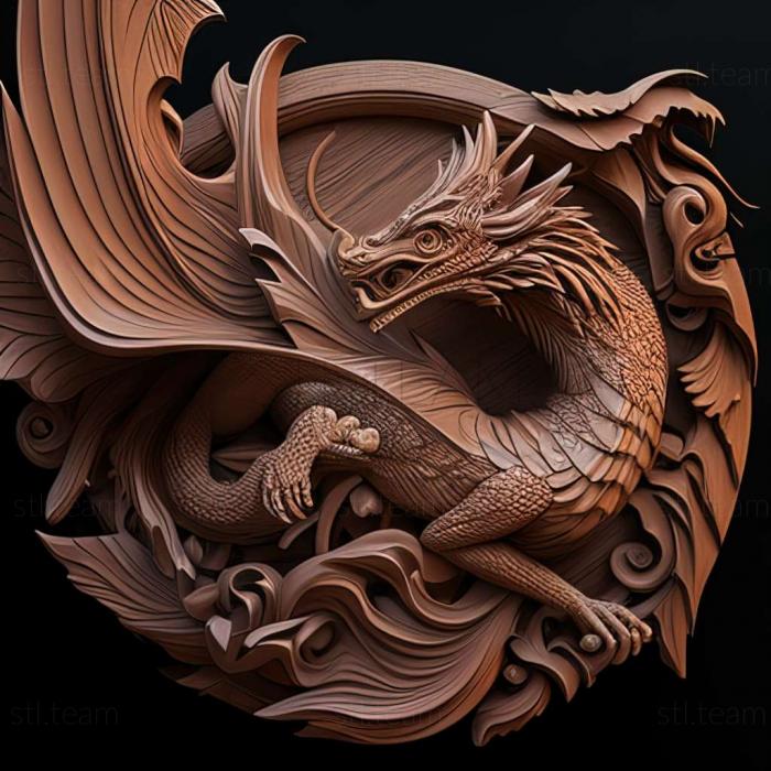 3D model dragon (STL)